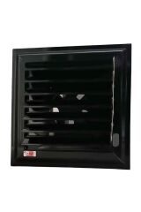 VRL Hareketli Alüminyum Aspiratörlü Banyo-WC Menfezi 34*34 Parlak Siyah