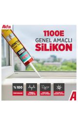 Akfix 1100E Silikon 280 Gr Antrasit Gri