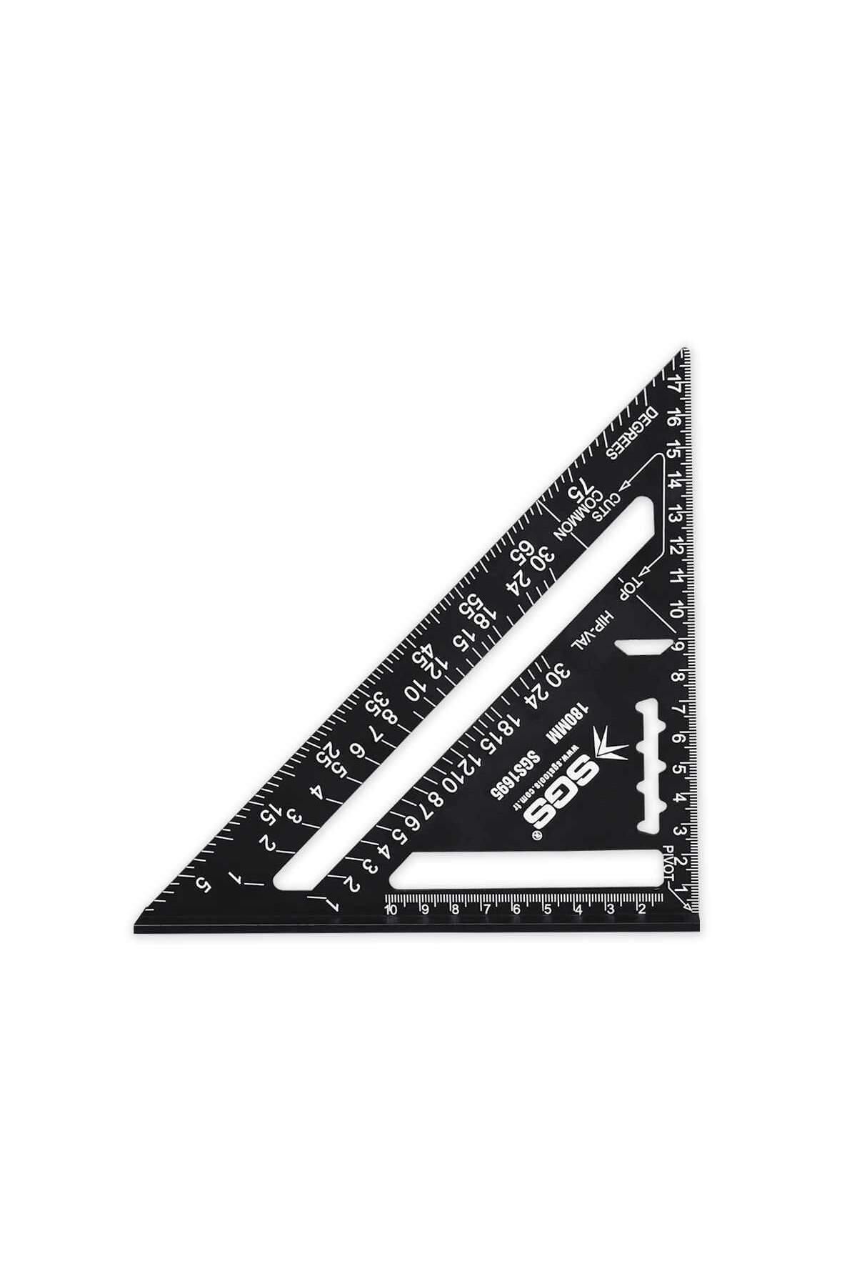 Sgs 1695 Alüminyum Üçgen Gönye 180 mm.