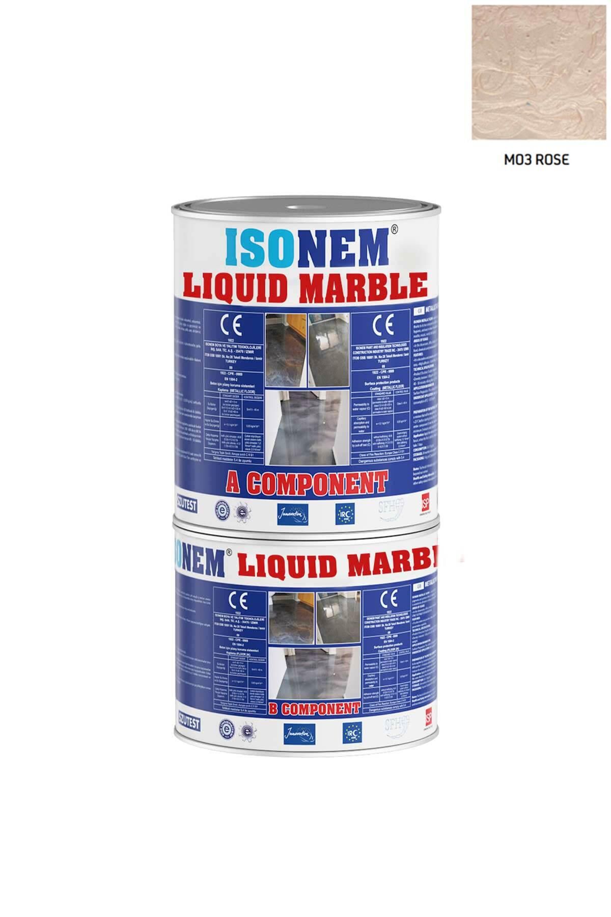 Isonem Liquid Marble Sıvı Mermer 2,5 kg M03 ROSE