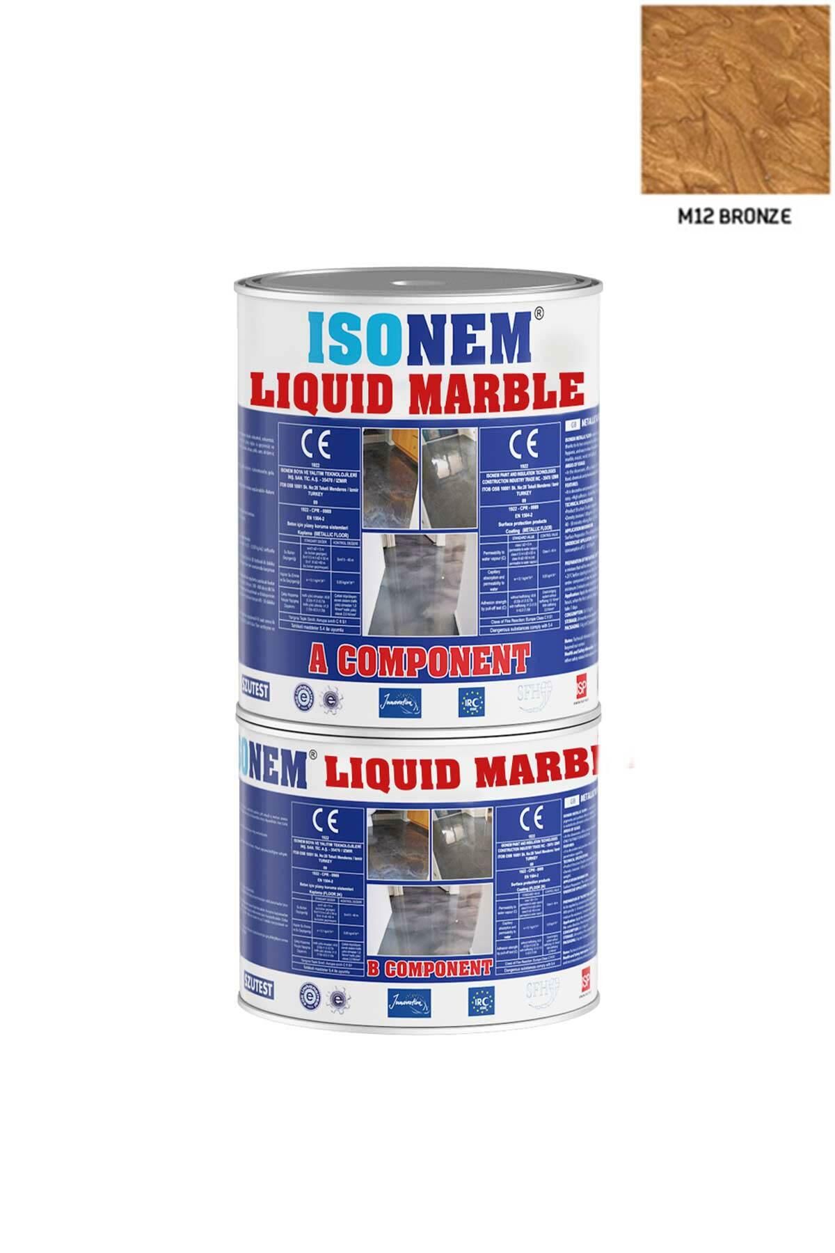 Isonem Liquid Marble Sıvı Mermer 1 kg M12 BRONZE