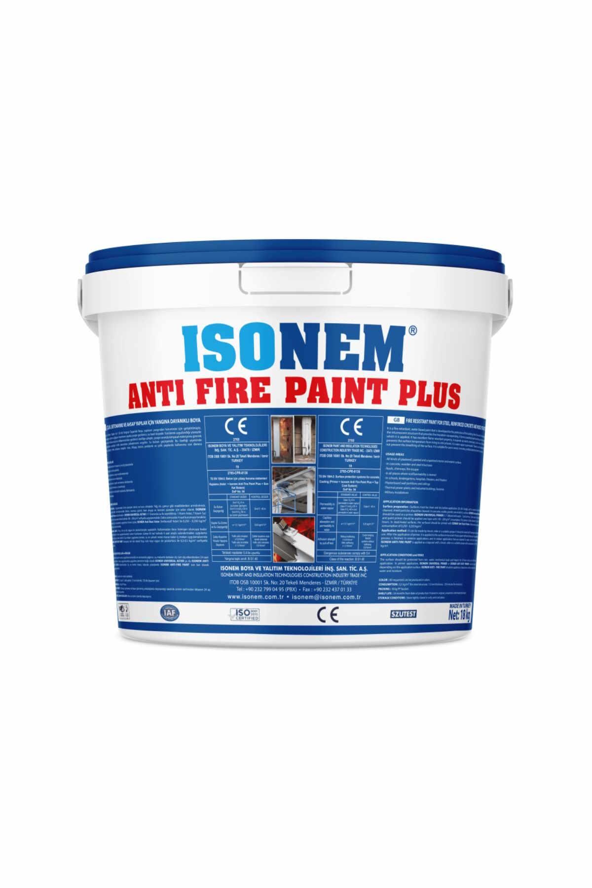 Isonem Antifire Paint Plus 10 kg.Beyaz